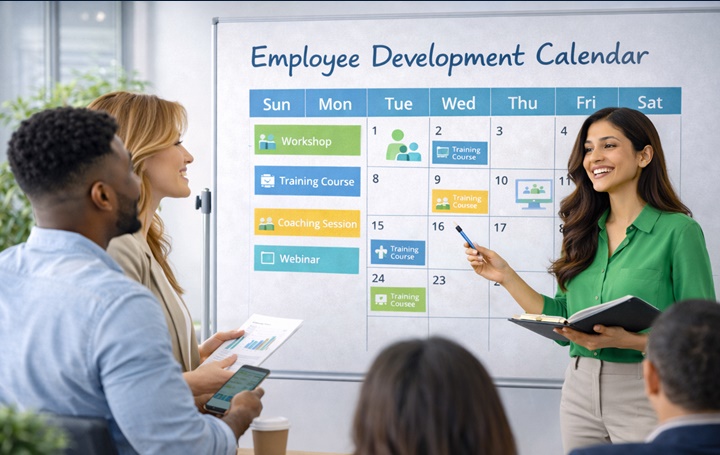 Employee Development Calendar - Knowledge Loop Ltd